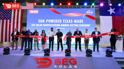 New domestic supply: SEG Solar opens Texas module plant