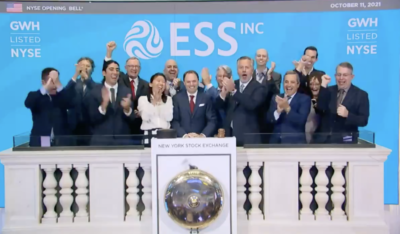 ESS becomes first U.S. long-duration energy storage company to list on NYSE